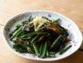 花ニラと椎茸のオイスターソース炒め(file297)