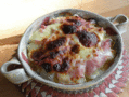 生ハムとポテトのチーズ焼き(file378)